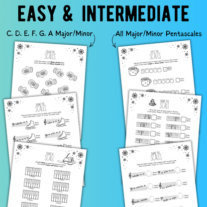 Winter SCALES Worksheets