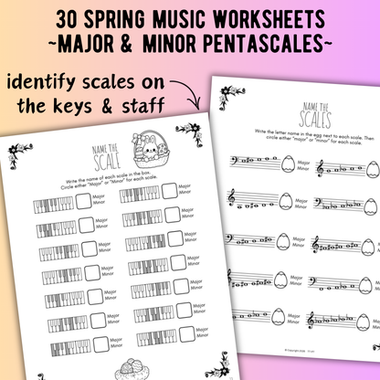 Spring SCALES Worksheets