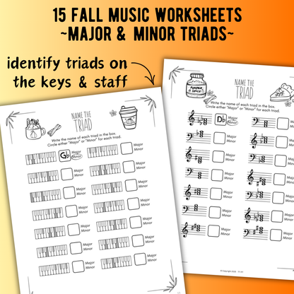 Fall TRIADS Worksheets