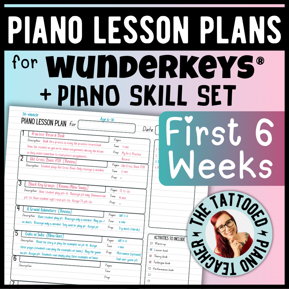 WunderKeys® + Piano Skill Set Lesson Plans