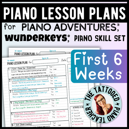 Piano Lesson Plan Bundle