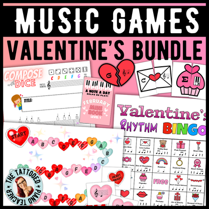 Valentine's Day Music Activities Bundle