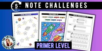 Primer Note Worksheet Pack