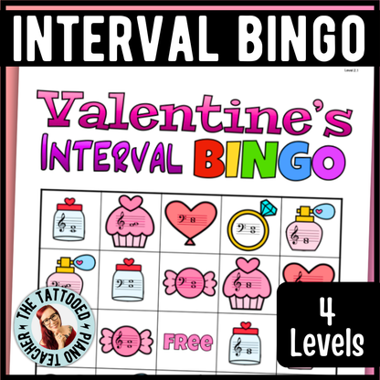 Valentine's Day Music Interval Bingo