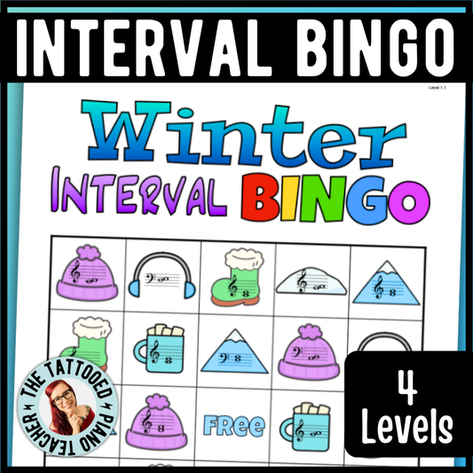 Winter Music Interval Bingo