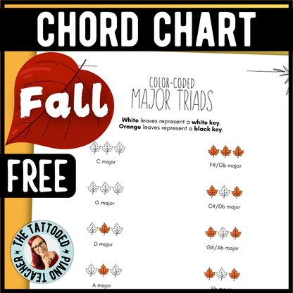 Fall Color-Coded Chord Charts