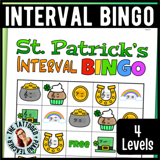 St. Patrick's Day Music Interval Bingo