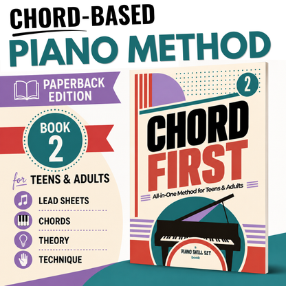 [Physical Book] Chord First Book 2: All-in-One Piano Method for Teens & Adults