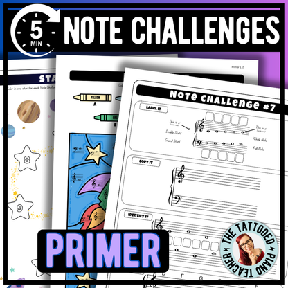 Primer Note Worksheet Pack