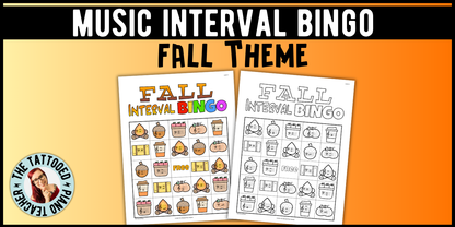 Fall Music Interval Bingo