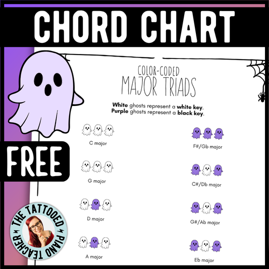 Halloween Color-Coded Chord Charts