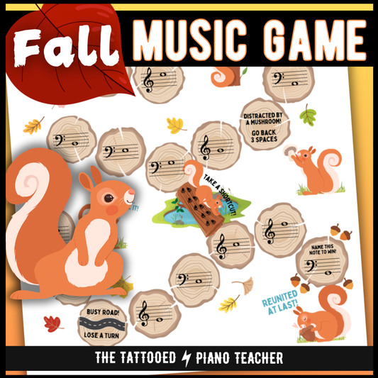 Fall Squirrel Board Game
