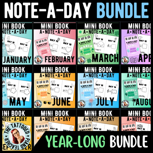Note A Day Mini Book Year-Round Bundle