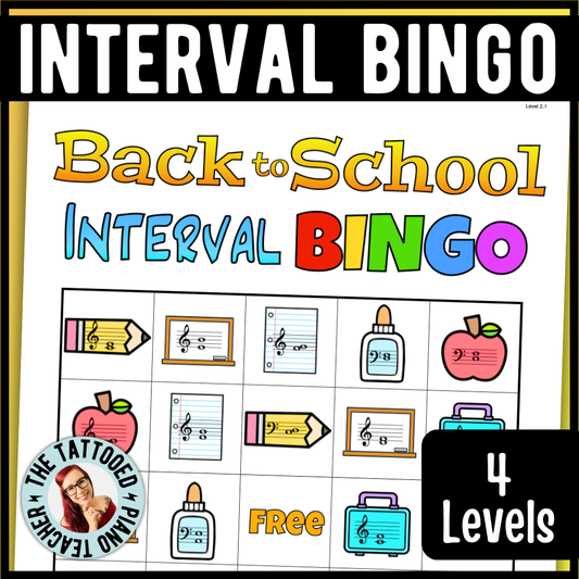 Back to School Interval Bingo