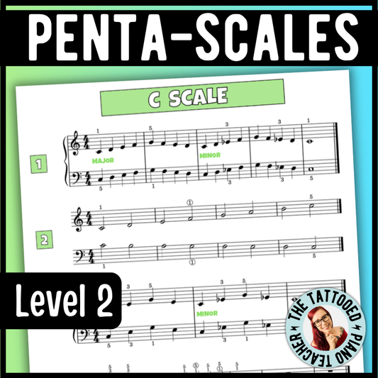 5-Finger Scales for Level 2 Piano Students