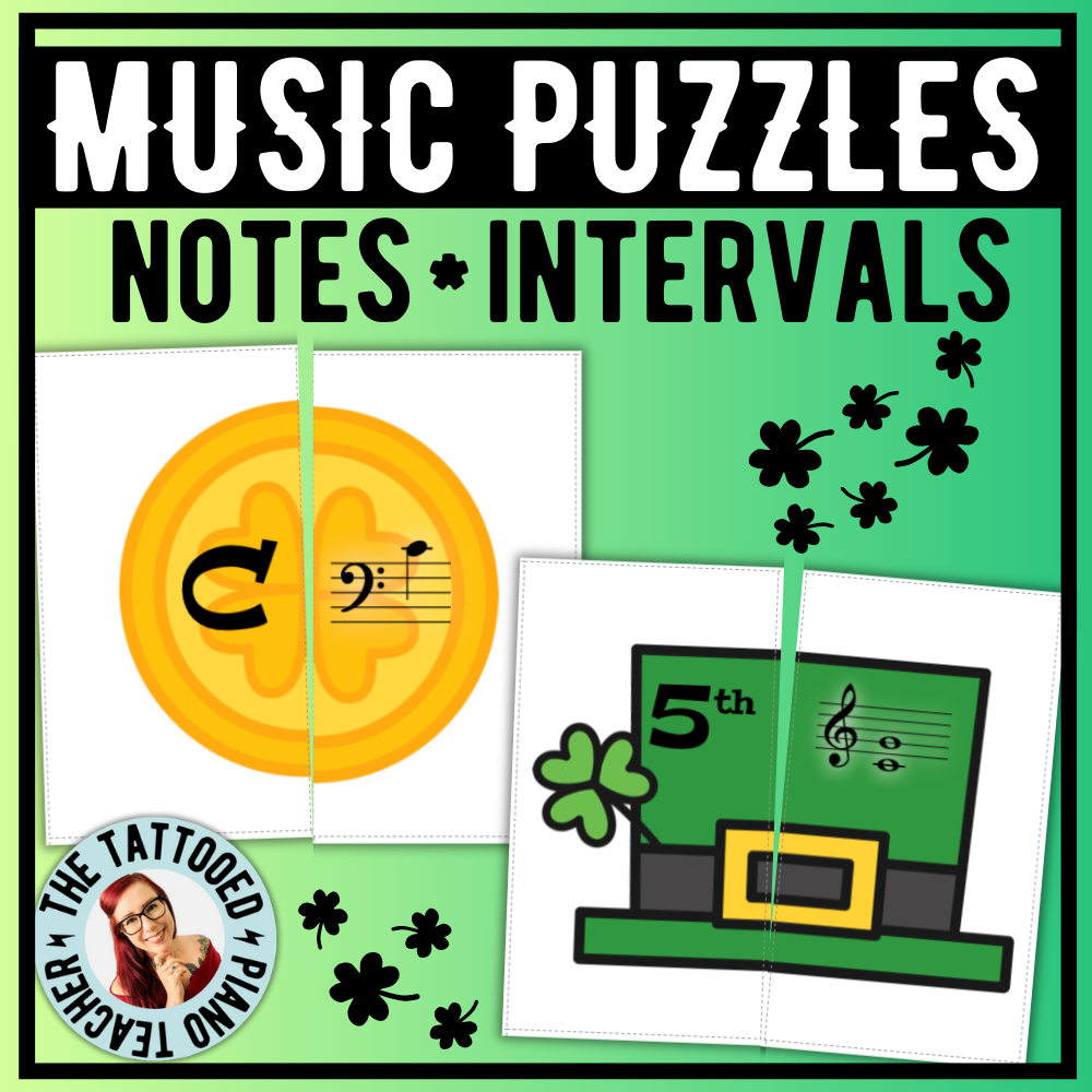 St. Patrick's Day Music Theory Puzzles