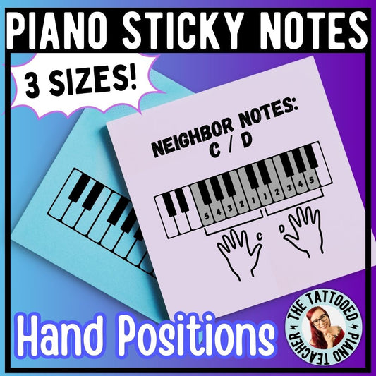 Sticky Note Templates: Hand Positions