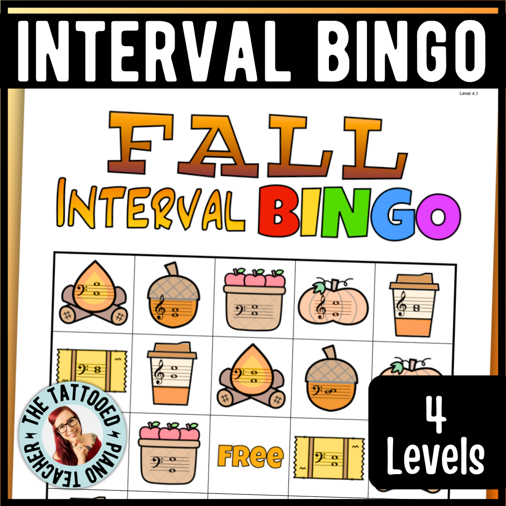 Fall Music Interval Bingo