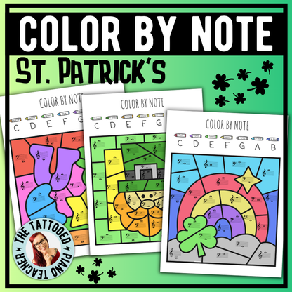 St. Patrick's Day Color-By-Note