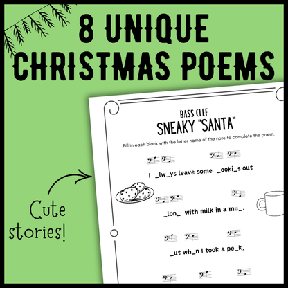 Christmas Music Worksheets Bundle
