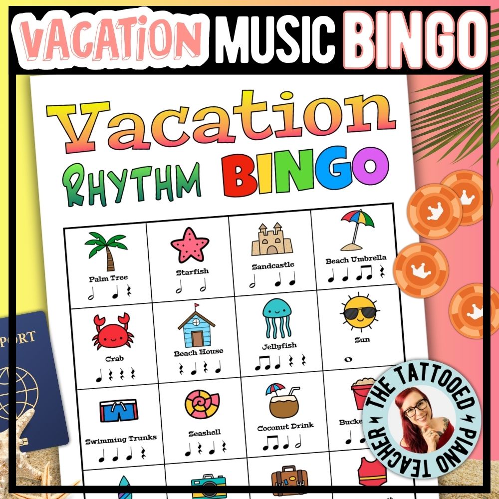 Vacation Rhythm Bingo