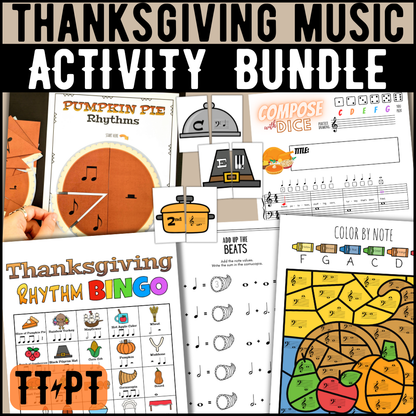Thanksgiving Music Activity Bundle