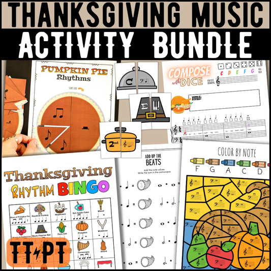 Thanksgiving Music Activity Bundle