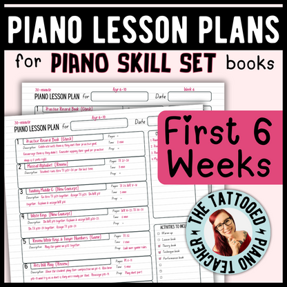 Piano Skill Set Lesson Plans