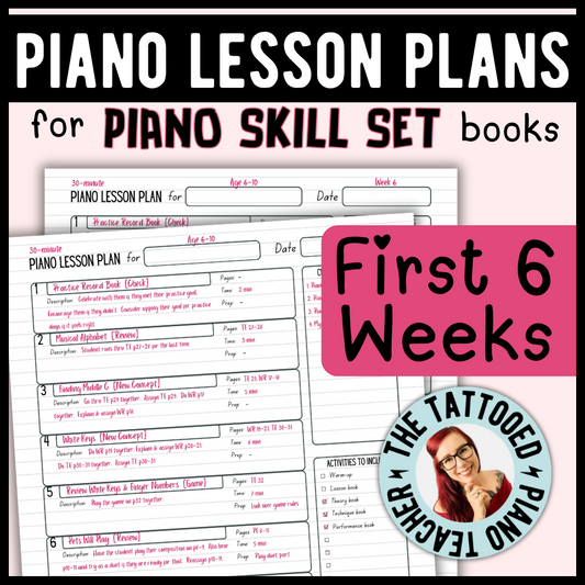 Piano Skill Set Lesson Plans