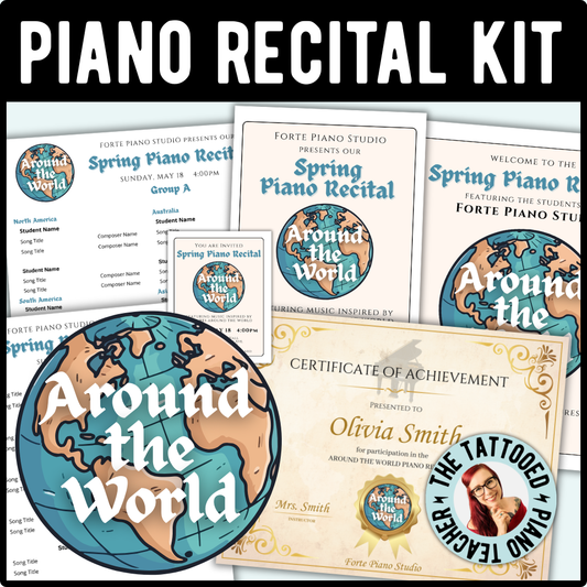 Around the World Piano Recital Kit