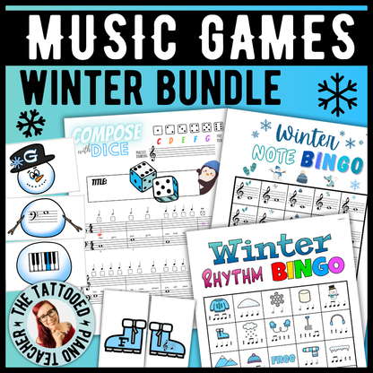Winter Music Activities Bundle