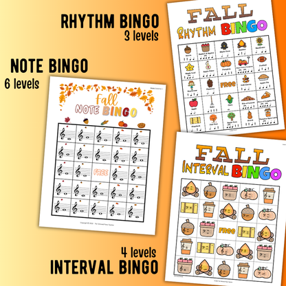 Fall Music Activities Bundle