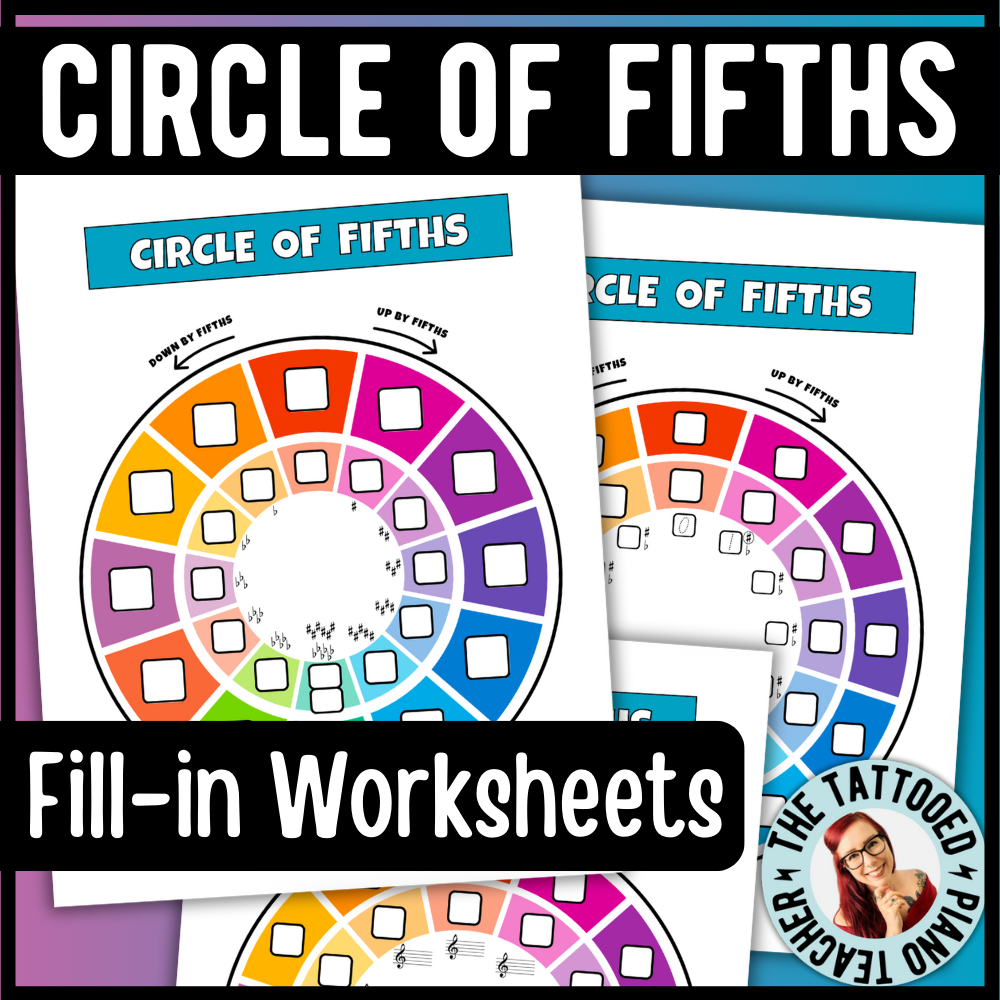 Circle of Fifths Chart + Worksheets