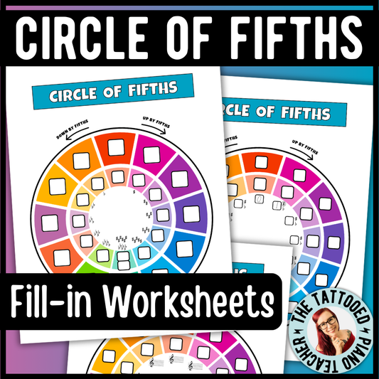 Circle of Fifths Chart + Worksheets