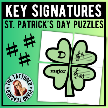 Key Signature Shamrock Puzzles