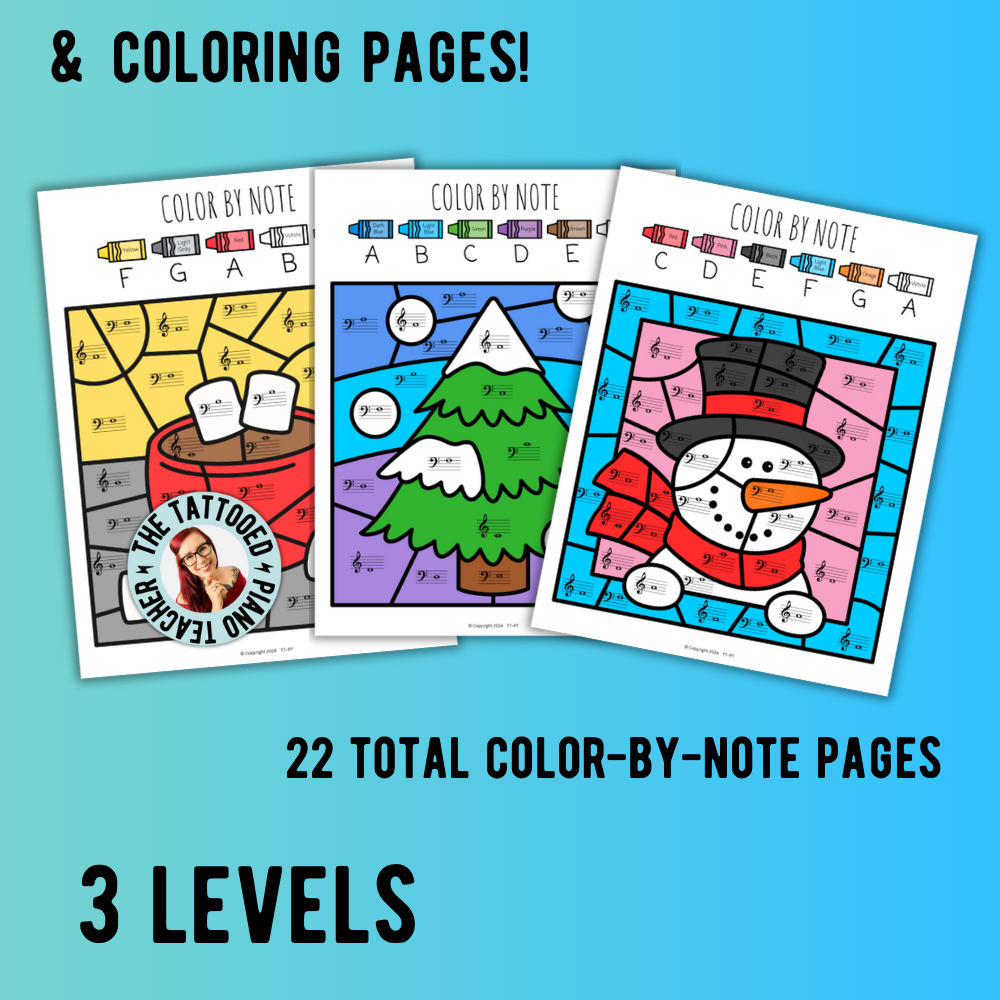 Winter Music Worksheets Bundle
