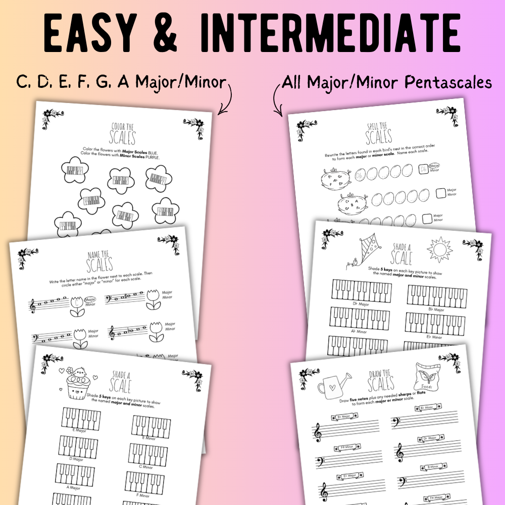 Spring SCALES Worksheets