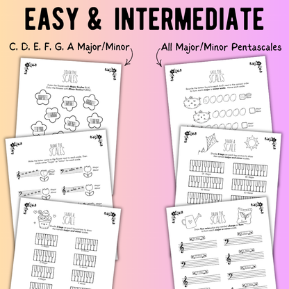 Spring SCALES Worksheets