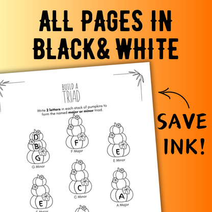 Fall TRIADS Worksheets