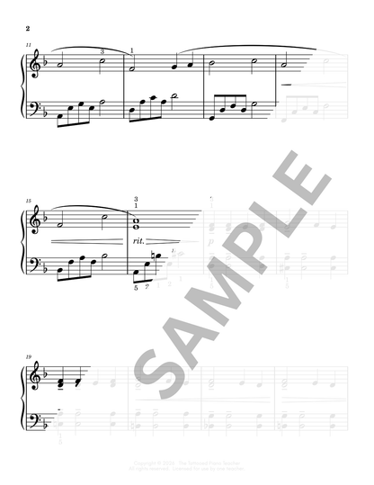 Through Maple Woods of Gold - Level 3B Late Elementary Fantasy Piano Solo Sheet Music