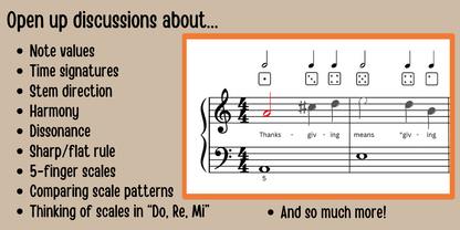Thanksgiving Music Activity Bundle