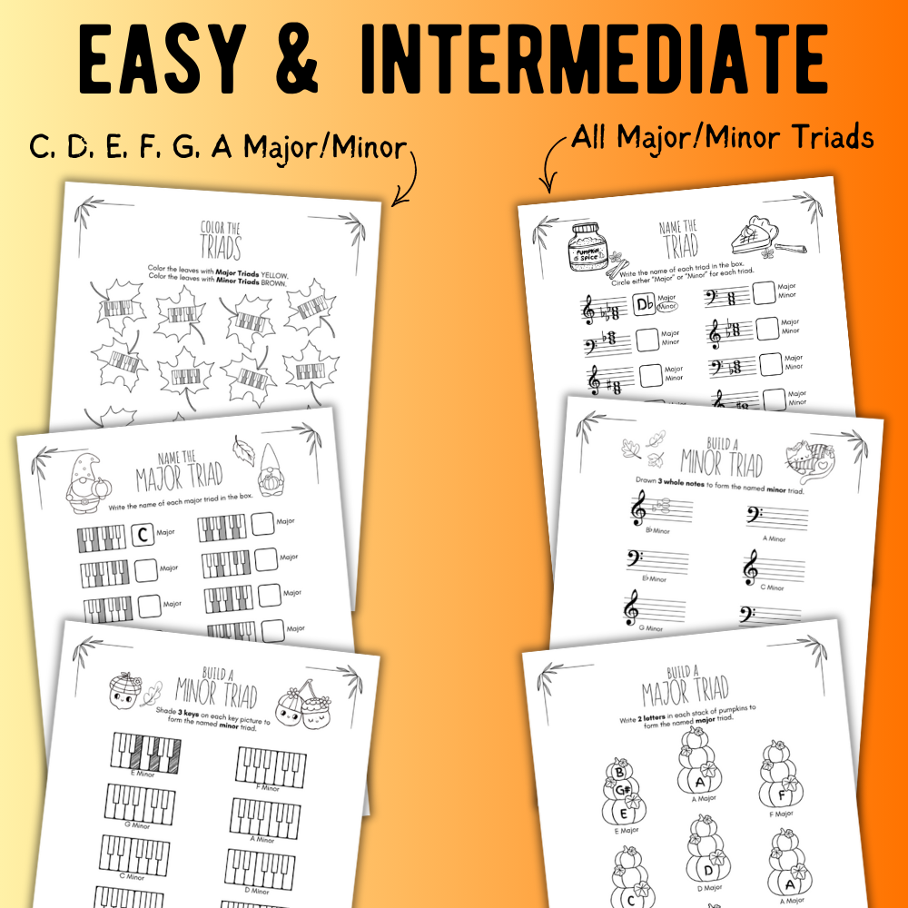 Fall TRIADS Worksheets