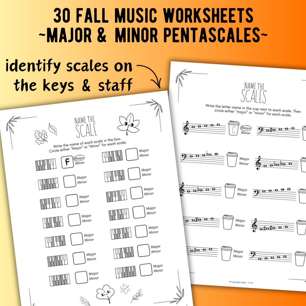 Fall SCALES Worksheets