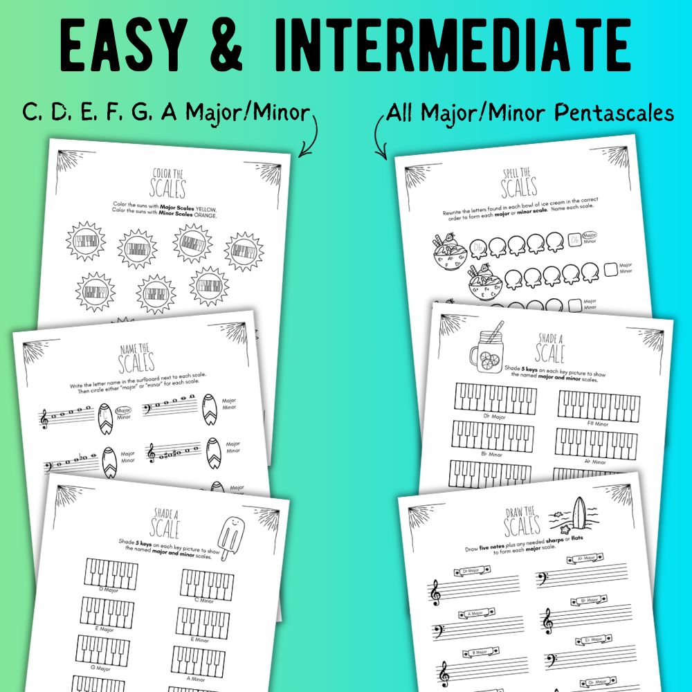 Summer SCALES Worksheets