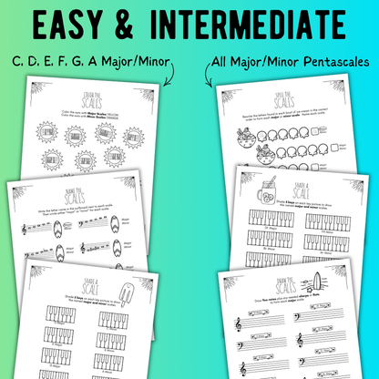 Summer SCALES Worksheets