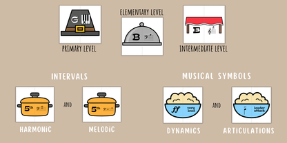 Thanksgiving Music Activity Bundle
