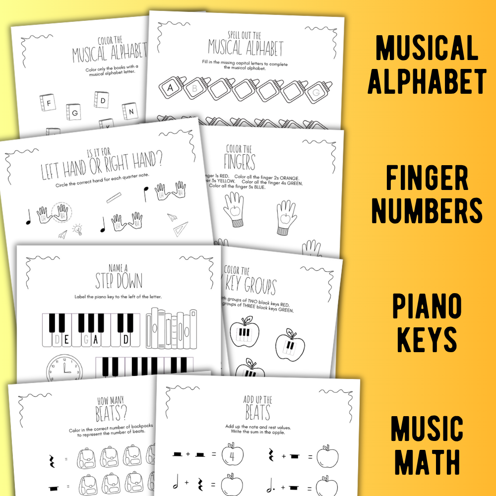 Back to School Worksheets Bundle