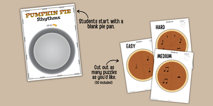 Thanksgiving Music Activity Bundle