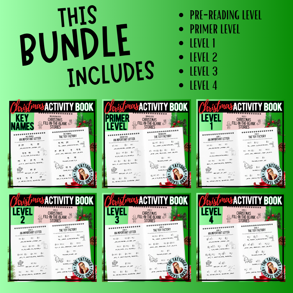 Christmas Music Story Booklets Bundle