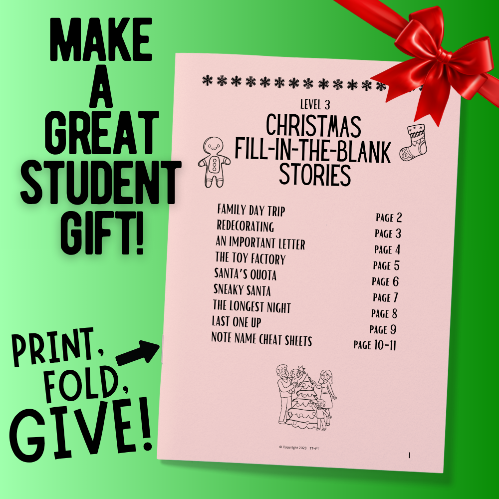 Christmas Music Story Booklets Bundle